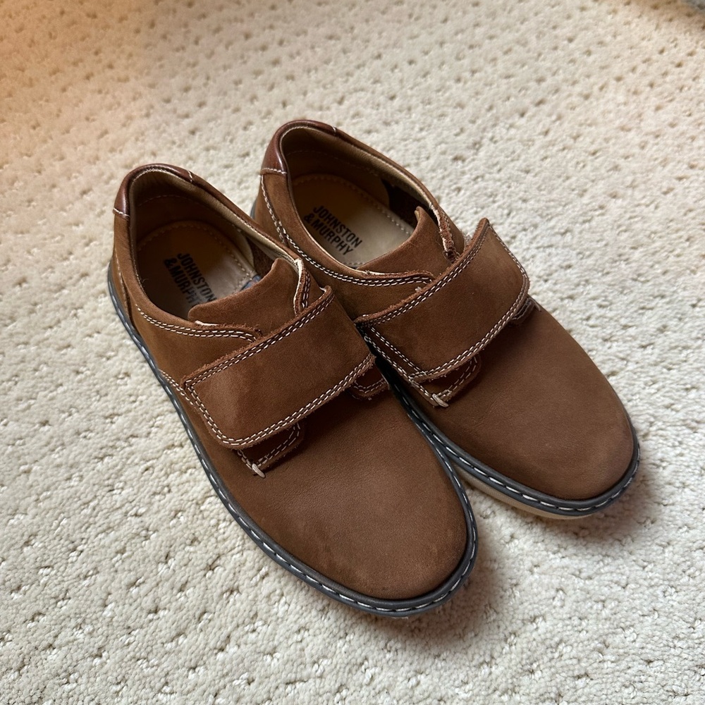 Brown Leather Little Boy Dress Shoes